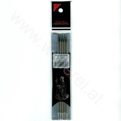 ChiaoGoo Aiguilles Double Pointes Acier 15 cm - 3,75 mm
