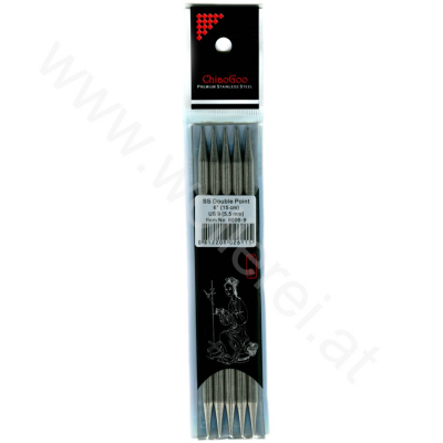 ChiaoGoo Aiguilles Double Pointes Acier 15 cm - 5,5 mm