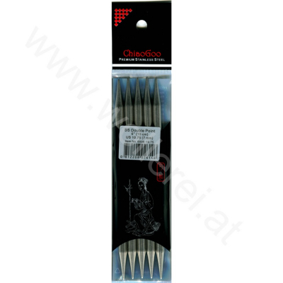 ChiaoGoo Double Pointed Needles Steel 15 cm - 7 mm