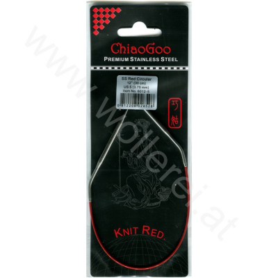 ChiaoGoo KNIT RED Aiguille Circulaire Fixe - 30 cm - 3,75 mm