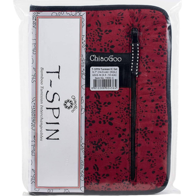 ChiaoGoo Set - T-SPIN BAMBOO - Crochets Tunisien Interchangeables