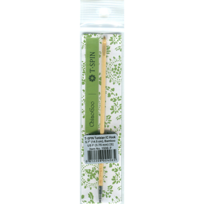 ChiaoGoo T-SPIN BAMBOO - Tunisian Crochet Hook interchangeable - 3,75 mm