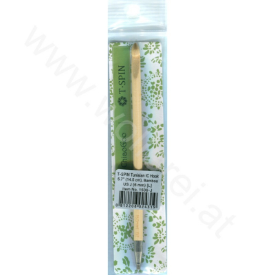 ChiaoGoo T-SPIN BAMBOO - Tunisian Crochet Hook interchangeable - 6 mm