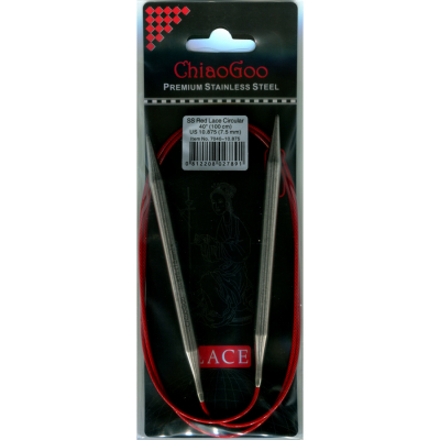 ChiaoGoo RED LACE Fixed Circular Needle - 60 cm - 7,5 mm