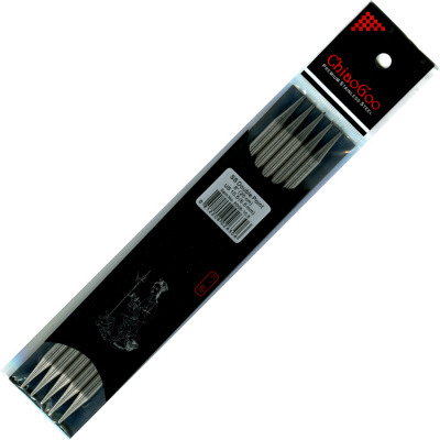 ChiaoGoo Aiguilles Double Pointes Acier 20 cm - 6,5 mm