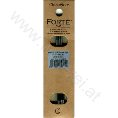 ChiaoGoo FORTÉ (SS/CF) Pointes 13 cm - SMALL - 5 mm