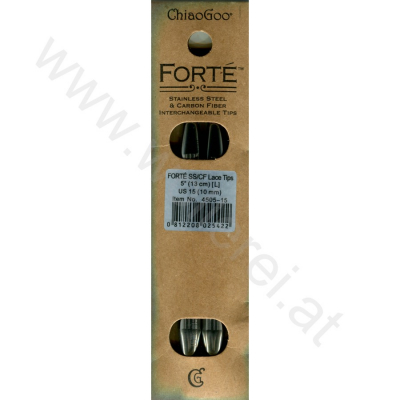 ChiaoGoo FORTÉ (SS/CF) Pointes 13 cm - LARGE - 10 mm