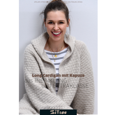 Long Cardigan mit Kapuze