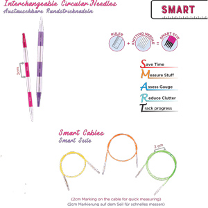 NEW: KnitPro SMART STIX - Ingenious knitting needles that can measure!
