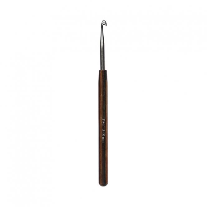 Prym Crochet hook for wool NATURAL with wooden handle 14 cm - 5 mm