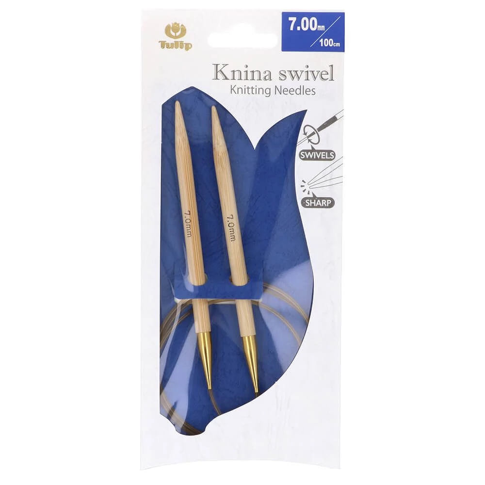 Tulip KNINA SWIVEL Circular Needle- Bamboo- 100 cm - 7 mm